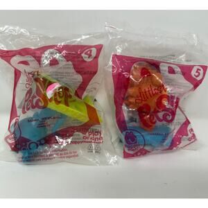 McDonald's Happy Meal Littlest Pet Shop #4 Sunil Nevla #5 Russell Furguson NEW